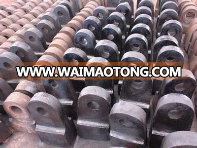 vacuum process casting crusher parts Mn alloy steel hammer